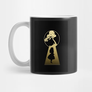 alice keyhole Mug